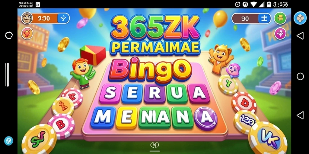 Screenshot gameplay Bingo di 365ZK menunjukkan keseruan bermain.