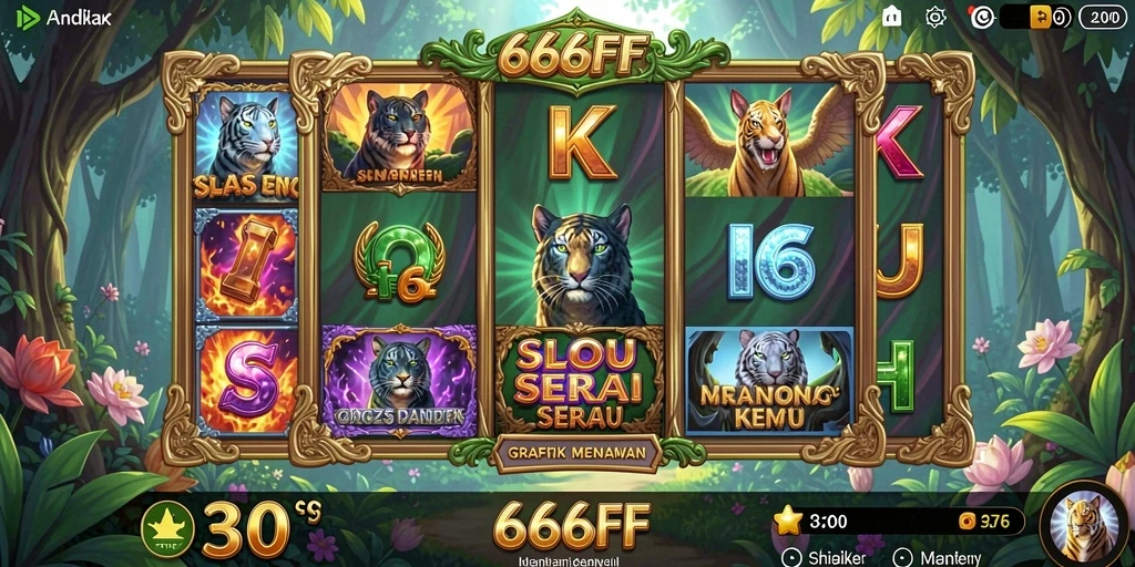 Screenshot utama 666FF menampilkan gameplay Slot yang menarik.