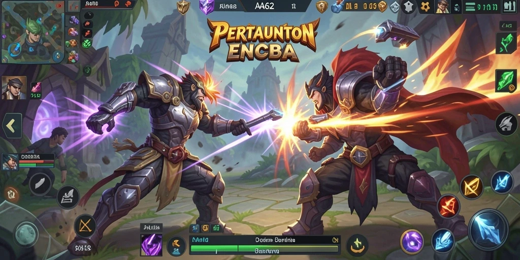 Gameplay seru dengan pertarungan tim yang intens.