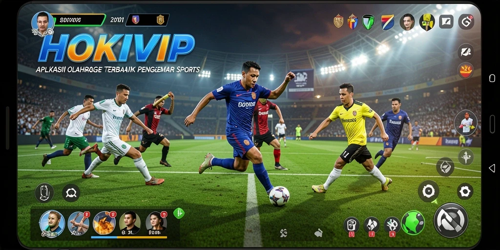 Tangkapan layar HOKIVIP menampilkan serunya gameplay olahraga yang kompetitif.
