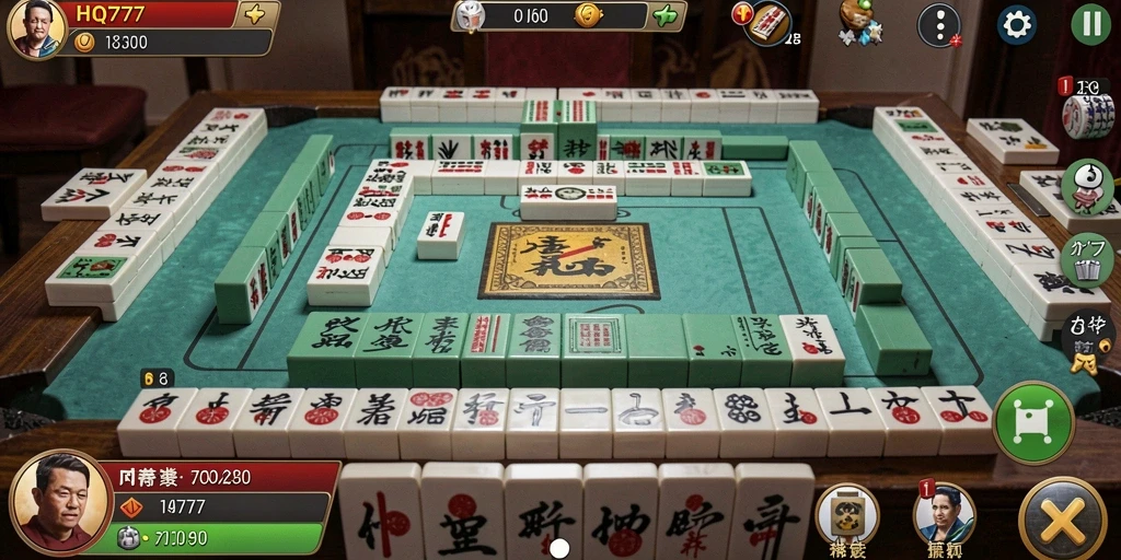 Tangkapan layar HQ777 menunjukkan gameplay Mahjong yang seru dan menarik.