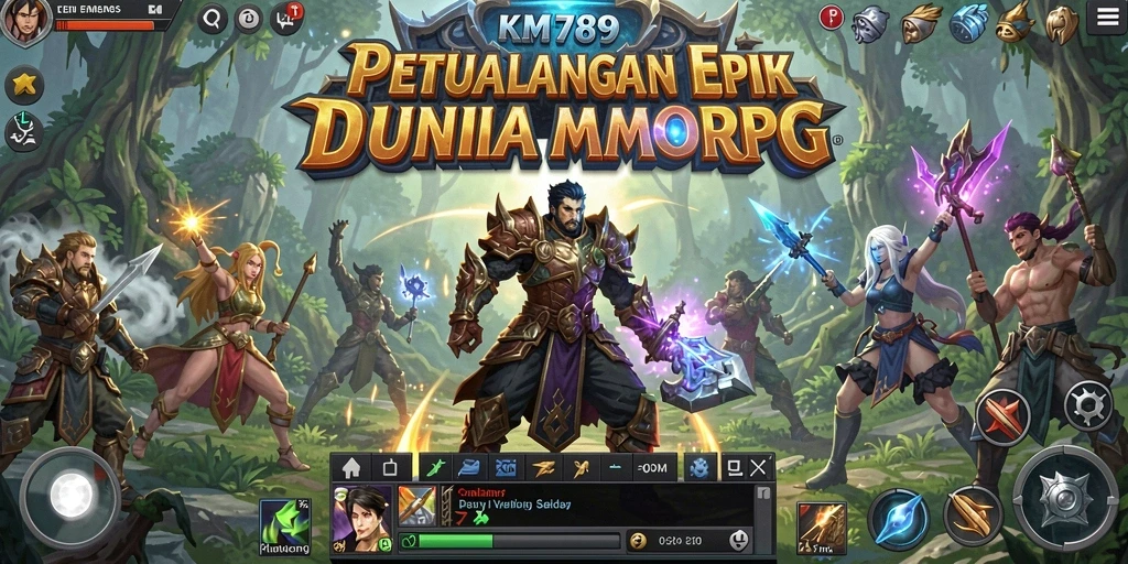 Gameplay seru dengan petualangan di dunia MMORPG yang luas.