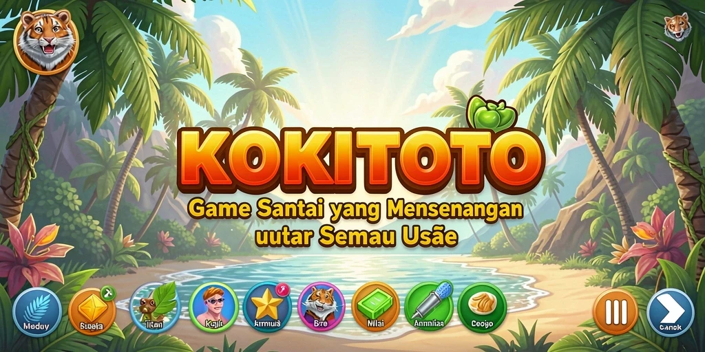Tampilan gameplay KOKITOTO yang menyenangkan dan penuh warna.