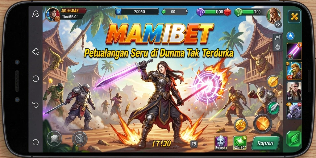 Gameplay MAMIBET yang seru dan penuh aksi di dunia petualangan.