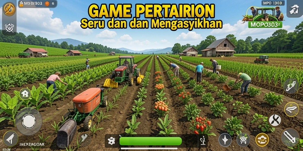 Tampilan gameplay MPO303 menampilkan aktivitas bertani yang menarik.