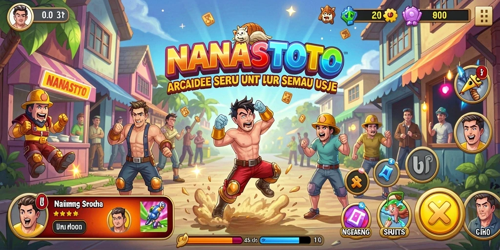 Gameplay seru NANASTOTO dengan level dan tantangan menarik.