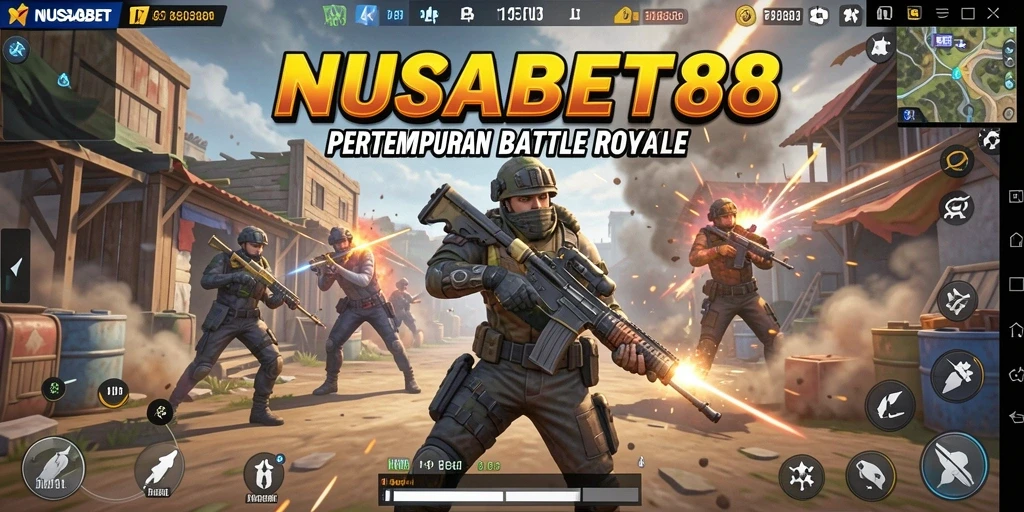 Tangkapan layar dari gameplay seru NUSABET88 di arena pertempuran.