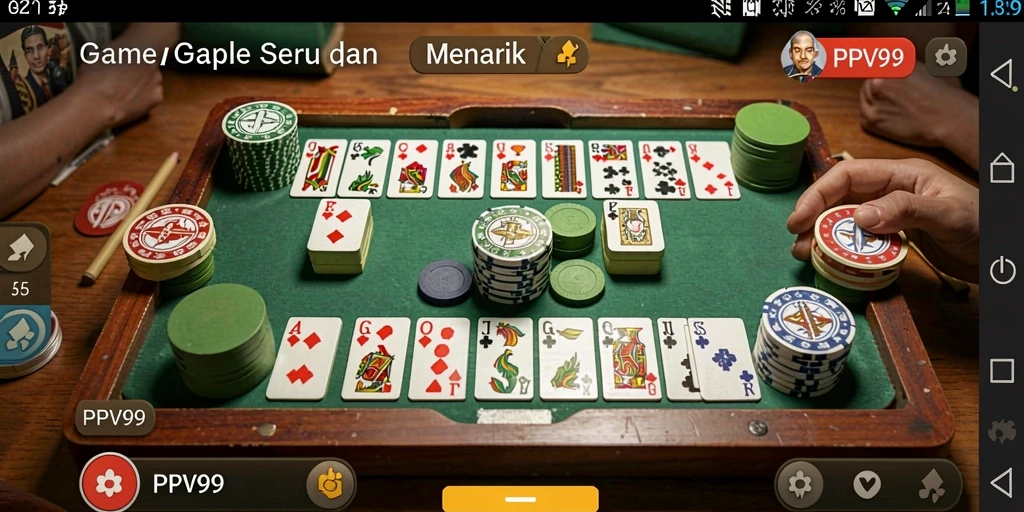 Tampilan grafis menarik dalam gameplay Gaple PPV99.