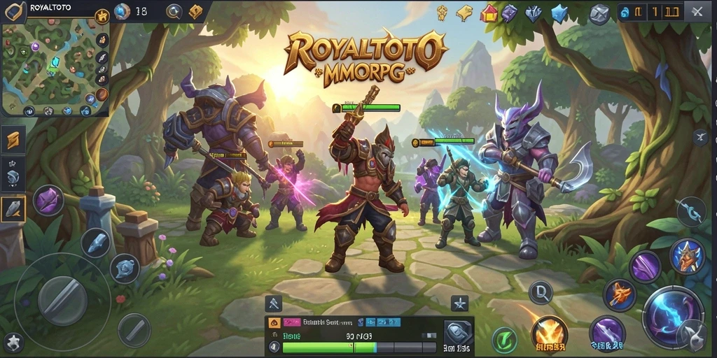 Tangkapan layar aksi seru di ROYALTOTO dengan pertarungan MMORPG.