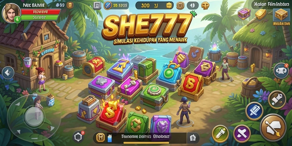 Tangkapan layar gameplay SHE777 menampilkan aksi simulasi yang menarik dan interaktif.