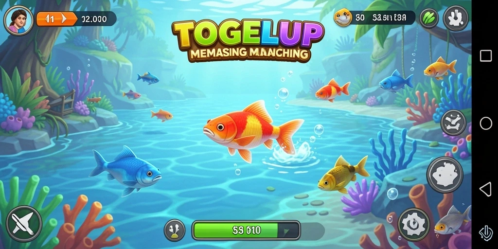 Tangkapan ikan yang menakjubkan dalam gameplay TOGELUP.