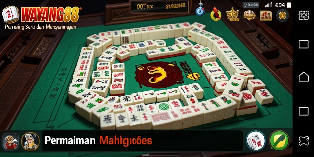 Tampilan gameplay WAYANG88 dengan elemen Mahjong yang menarik.